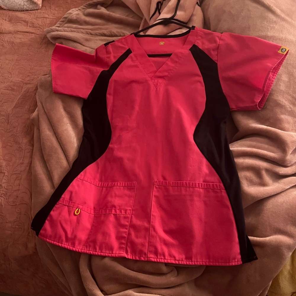 WonderWink Hot Pink Medical Scrub Tops & Bottom